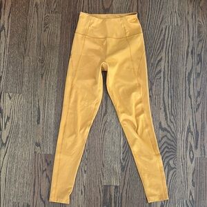 Vibrant Yellow High-Waisted Leggings